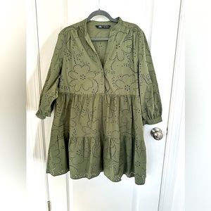 Zara Oliver mini dress SZ L